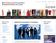 Tablet Screenshot of professionalpresentation.nl